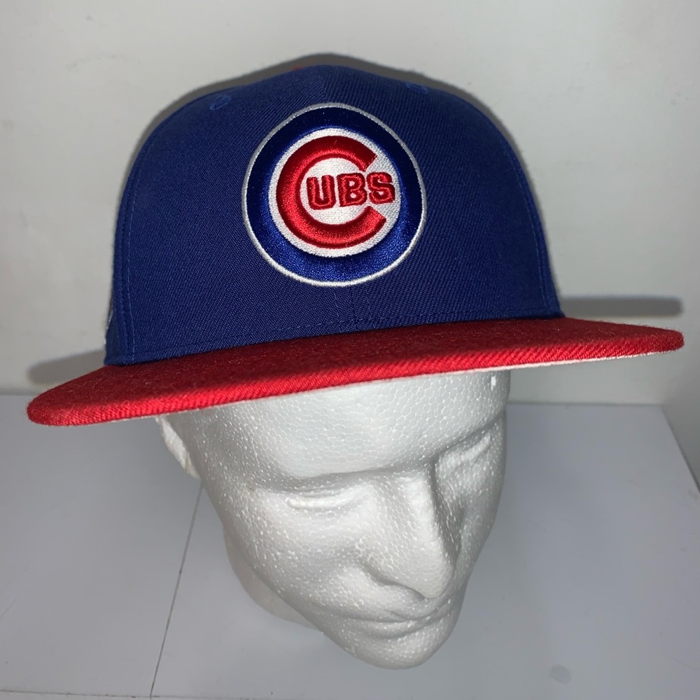 47 Brand Cubs Baseball Cap Adjustable Buckle Blue & Red Embroidered Men's OS